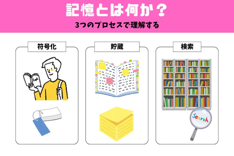 記憶とは何か？3つのプロセスで理解する